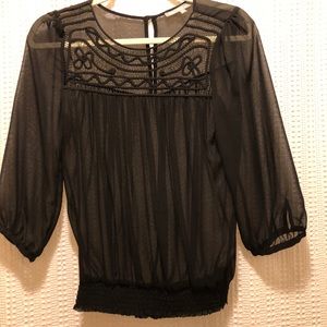 Black Silk Top